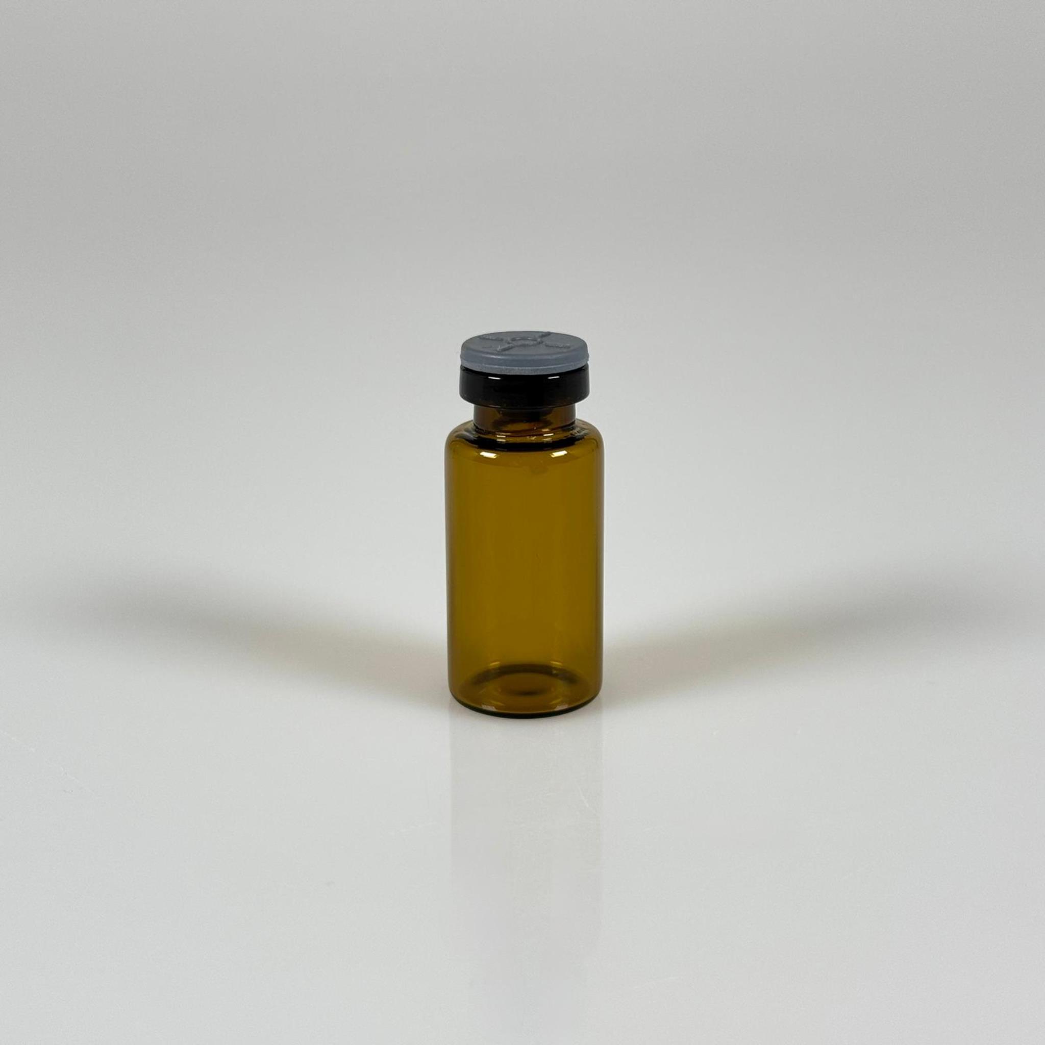 3 ML vial flakon şişe - 13 ağız 3 cc amber cam ilaç şişesi + kauçuk butil enjektör tıpası