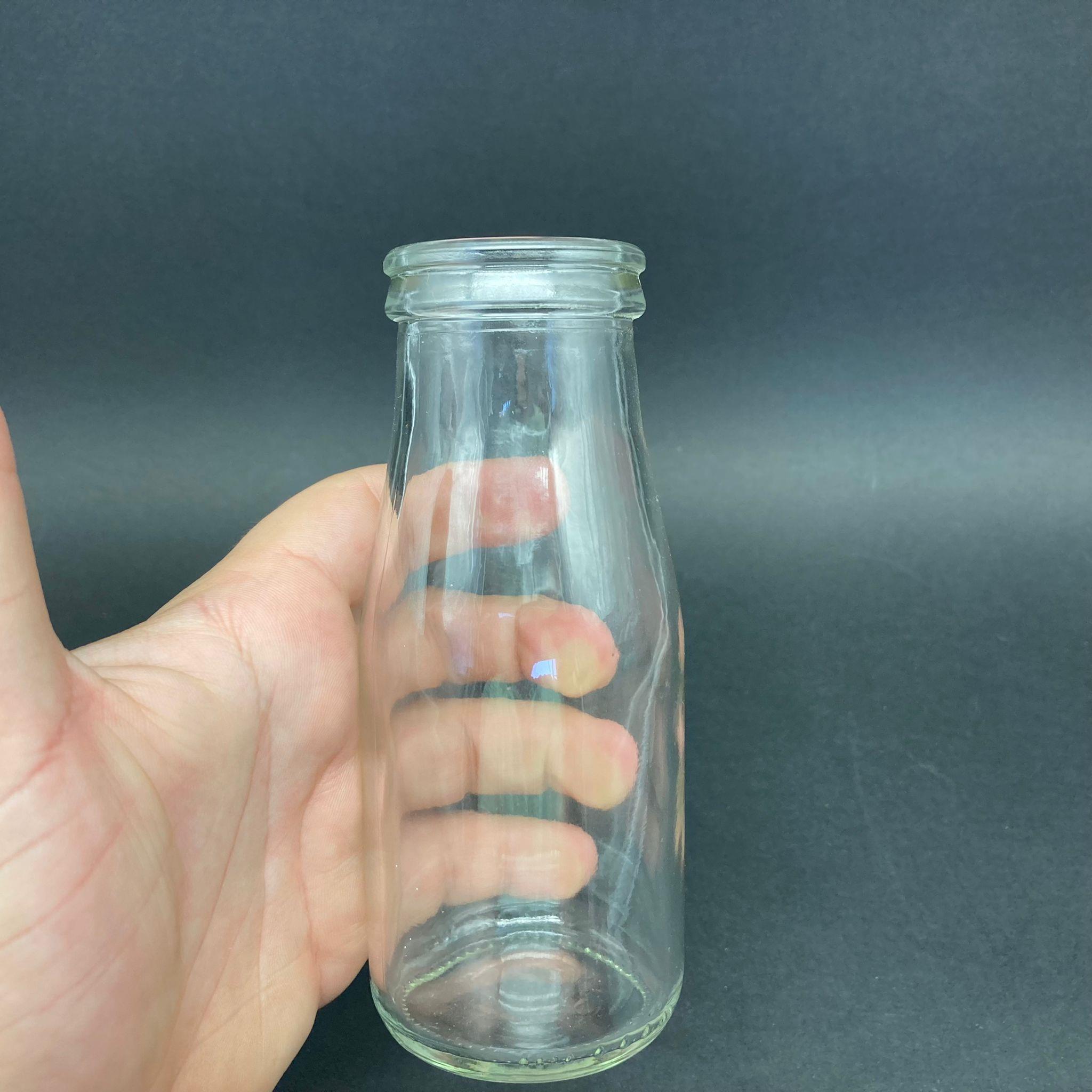 200 CC CAM AYRAN ŞİŞESİ - PLASTİK KAPAKLI - 200 ML CAM NOSTALJİ AYRAN LİMONATA ŞİŞESİ - ESKİ TİP CAM AYRAN ŞİŞESİ