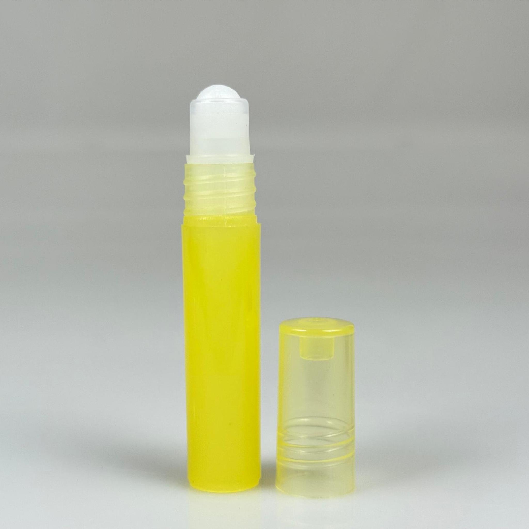 2,5 CC PLASTİK ROLL-ON ŞİŞE - BİLYELİ ŞİŞE - MİS ŞİŞESİ - ESANS ŞİŞESİ - KOKU - ŞİŞESİ - PARFÜMERİ ŞİŞESİ - SARI