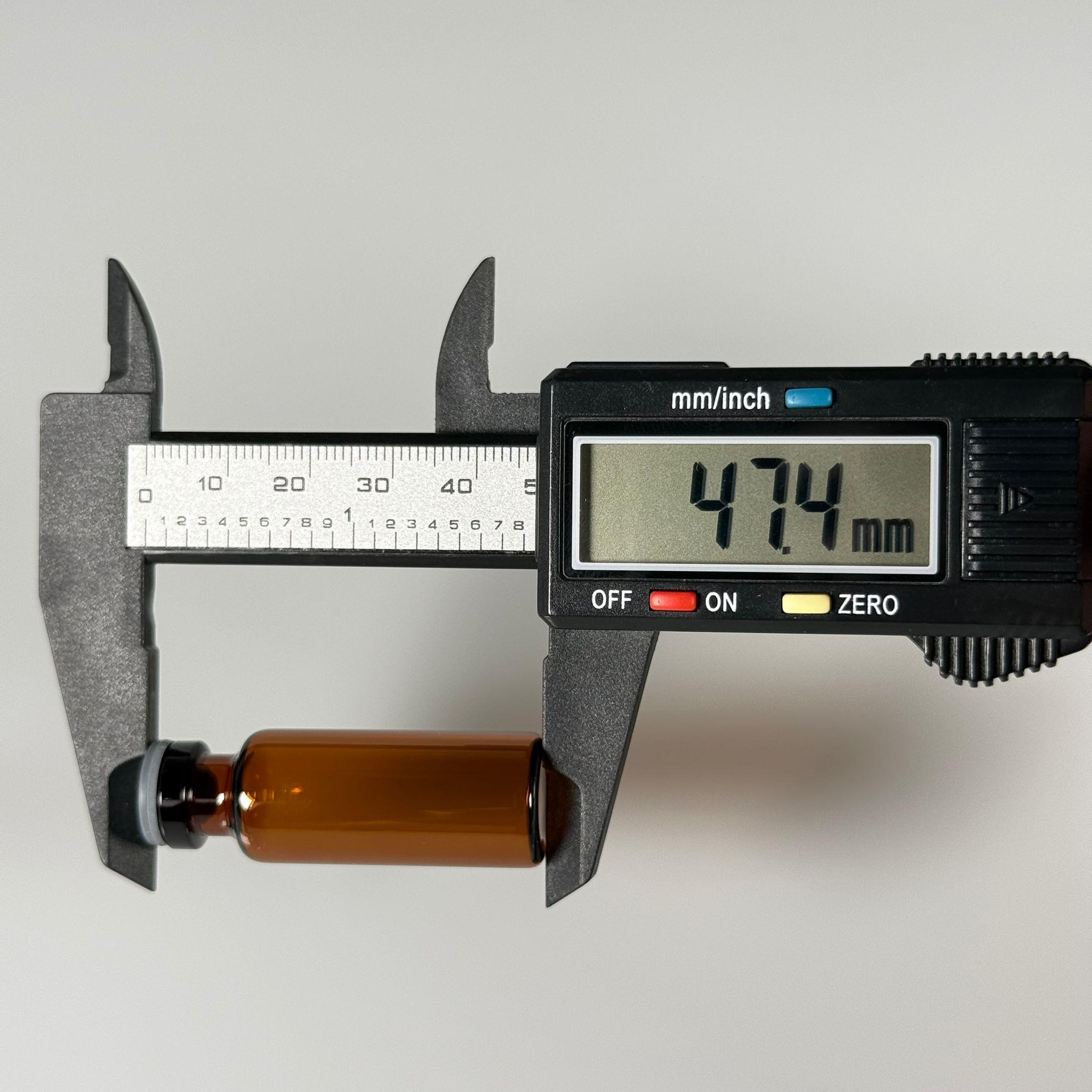 4 ML vial flakon şişe - 13 ağız 4 cc amber cam ilaç şişesi + kauçuk butil enjektör tıpası