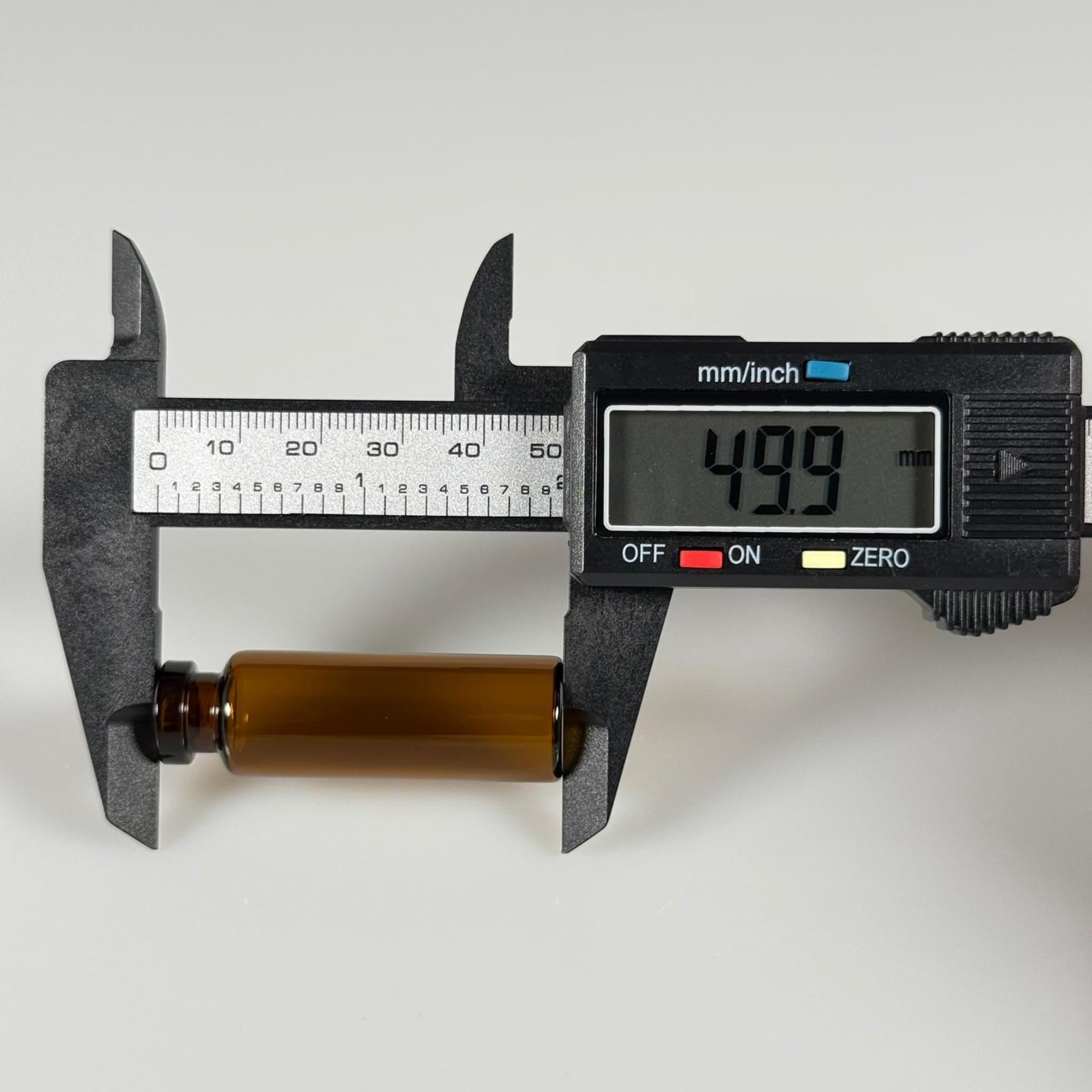 BOROSİLİKAT AMBER CAM ŞİŞE - 5 CC - 16x50 MM - ÇEKME CAM BORU FLAKON İNCE PENİSİLİN ŞİŞESİ - AĞIZ ÇAPI 13 MM