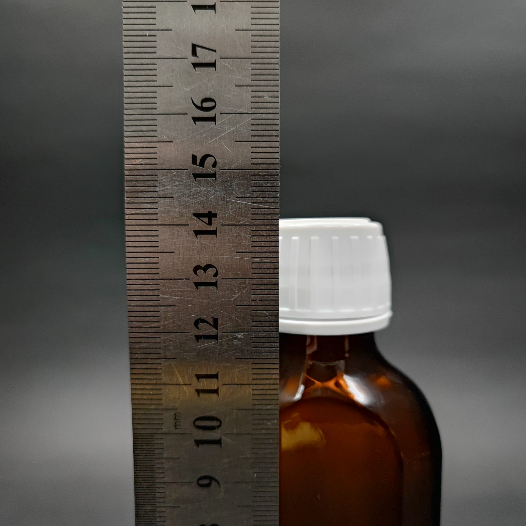 100 ML DOLUMU KOLAY, GENİŞ AĞIZLI İÇTEN DAMLALIKLI ŞİŞE (25 MM AĞIZ)  - 100 CC BEYAZ KİLİTLİ DAMLALIKLI CAM ECZA ŞİŞESİ - AMBER YASSI KAHVERENGİ