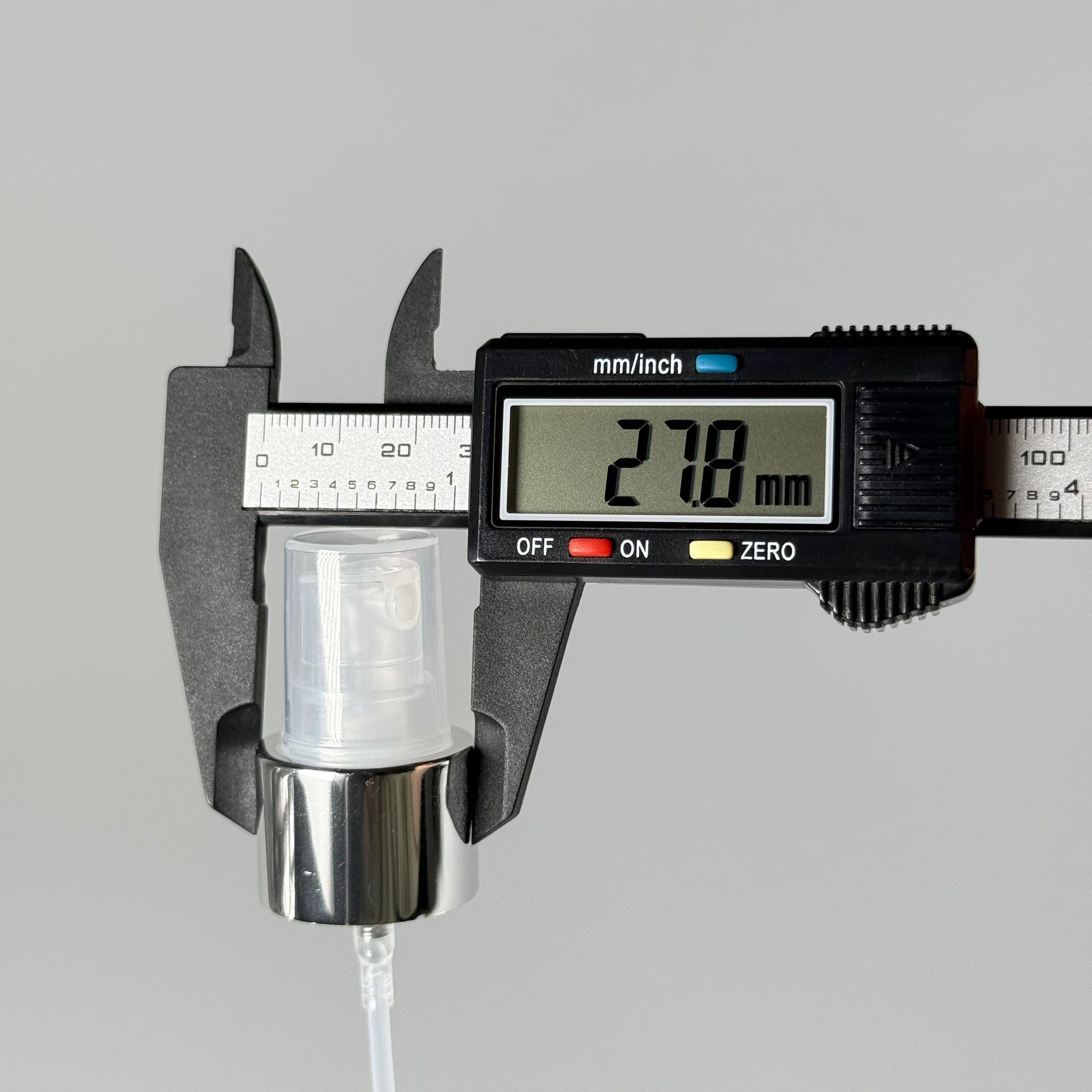 24 MM SPREY PARMAK SPREY GÜMÜŞ ŞEFFAF METALİK KAPLAMALI 24 MM VALF