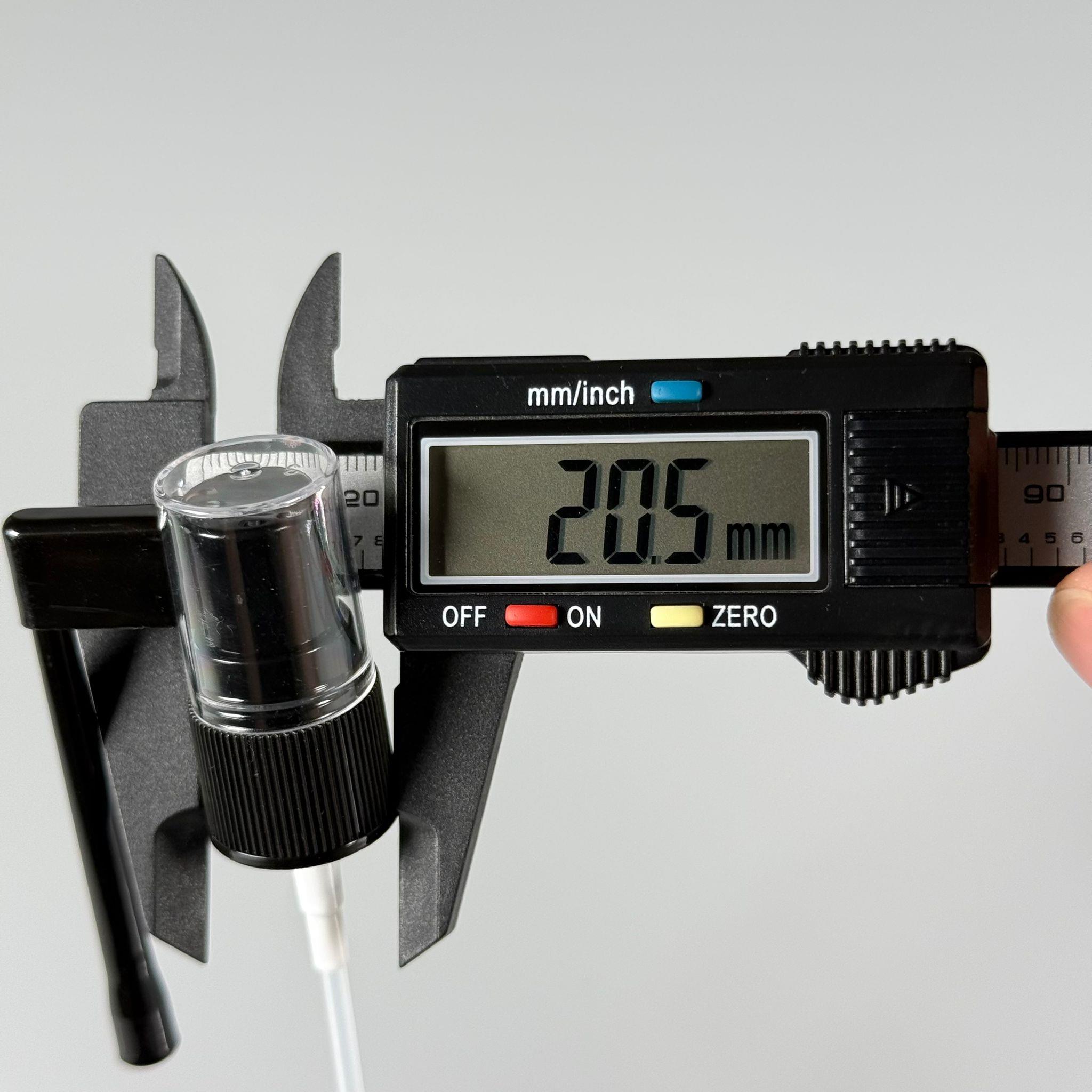 18 MM SPREY ORAL SİYAH - KAPAKLI (BOĞAZ SPREYİ) - Farmasötik Plastik Uzun Nozullu Mist Sprey