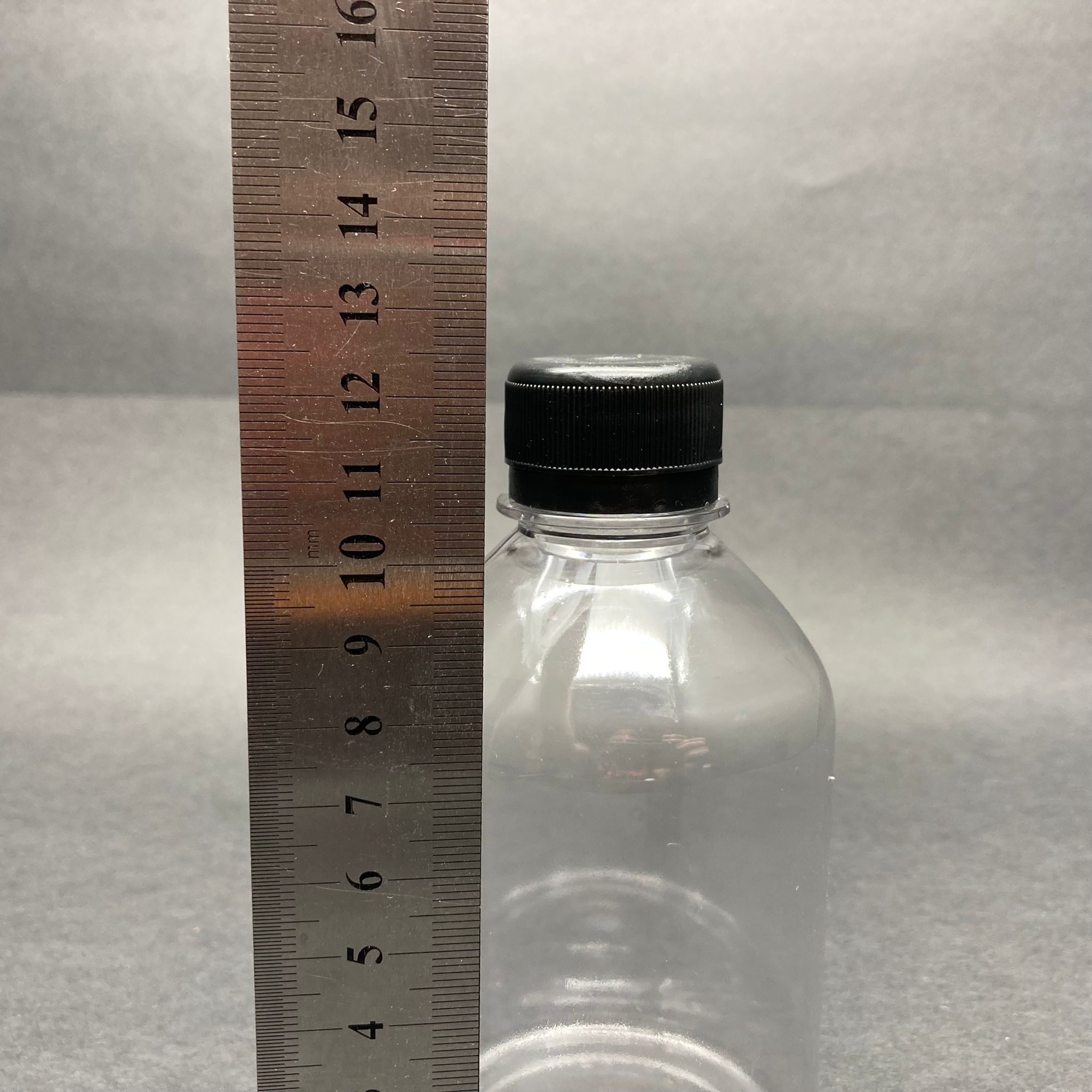 250 CC DÜZ MODEL PET ŞİŞE - SİYAH KİLİTLİ KAPAKLI - 250 ML BOŞ PET ŞİŞE