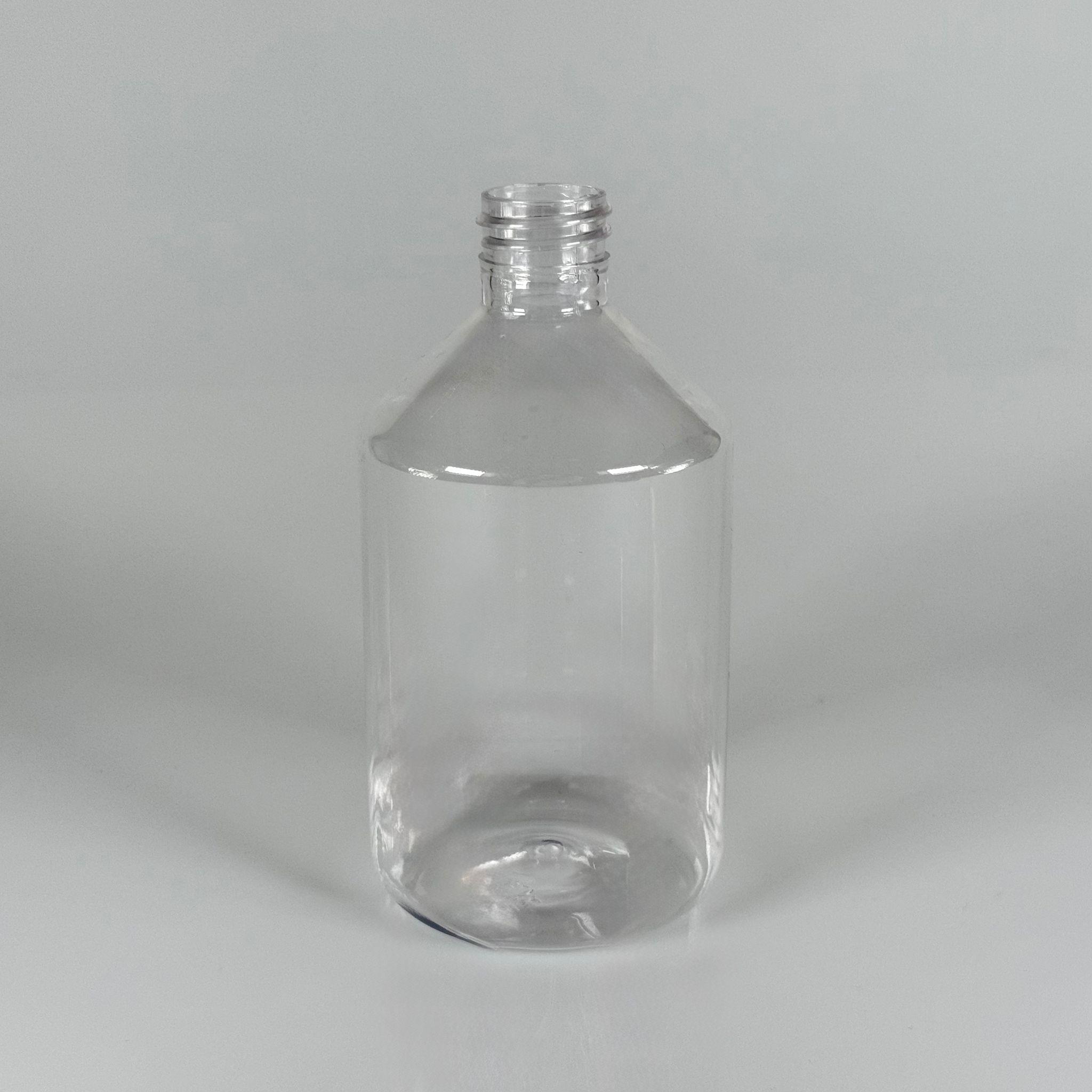 500 CC KÜT BOYUNLU ŞEFFAF PET ŞİŞE - KAPAKSIZ (28 AĞIZ)  - 500 ML KALIN (30 GR) PET ŞİŞE