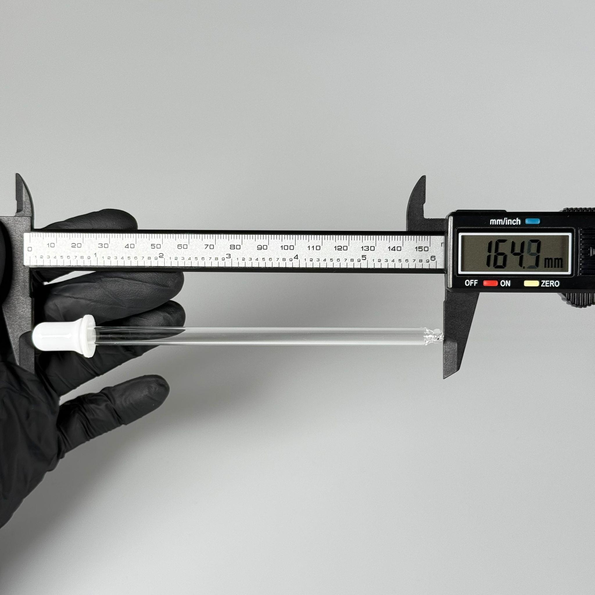 CAM DAMLATMA PİPETİ - DAMLATMA ÇUBUĞU - DAMLALIKLI ÇUBUK - 14 CM CAM - PARFÜM, ESANS, KİMYASAL, GIDA, LABORATUVAR VB İÇİN ÇOK AMAÇLI SİLİKON PUARLI CAM DAMLALIK