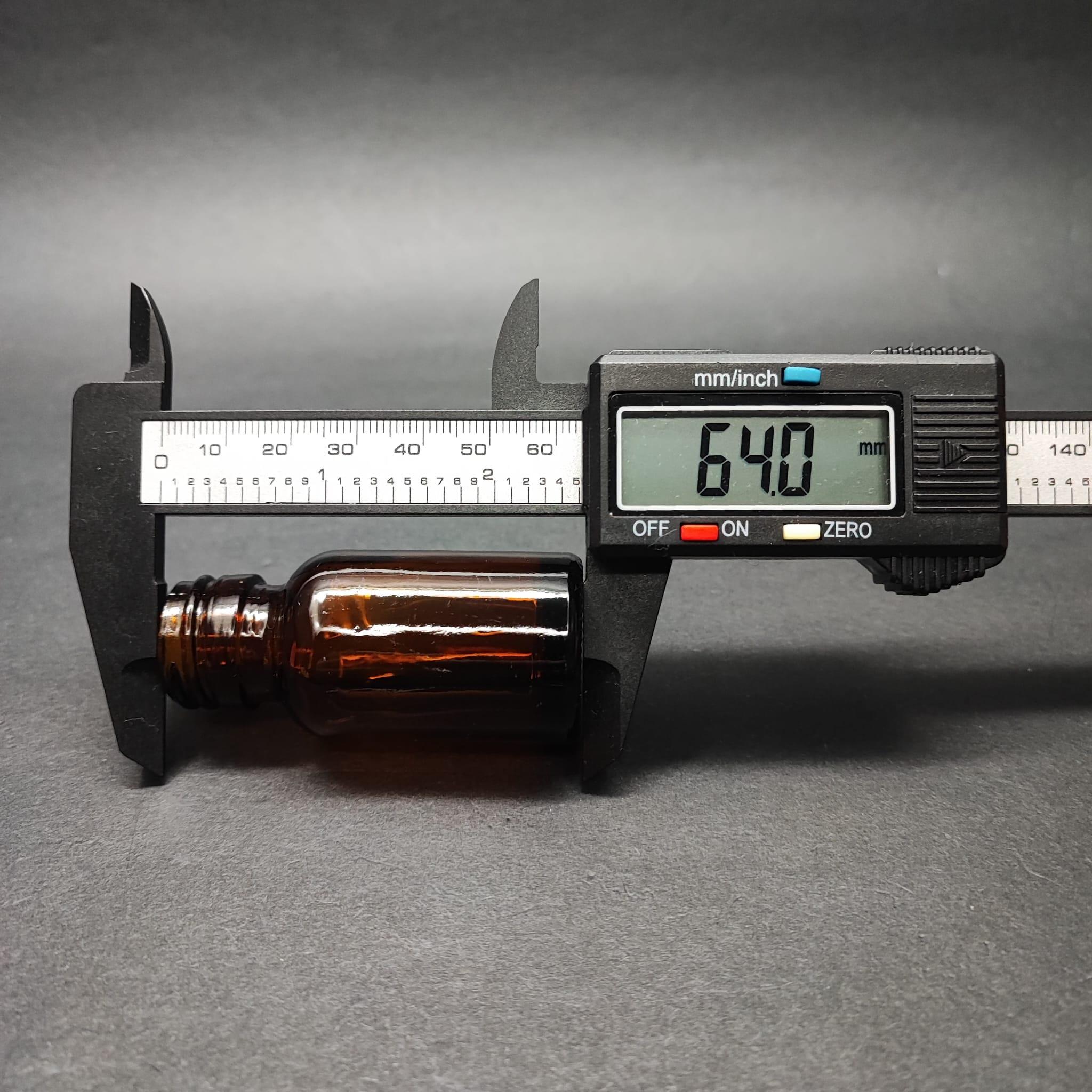 20 CC AMBER CAM ŞİŞE - 22 AĞIZ KAPAKSIZ - 20 ML KAHVERENGİ CAM ŞİŞE
