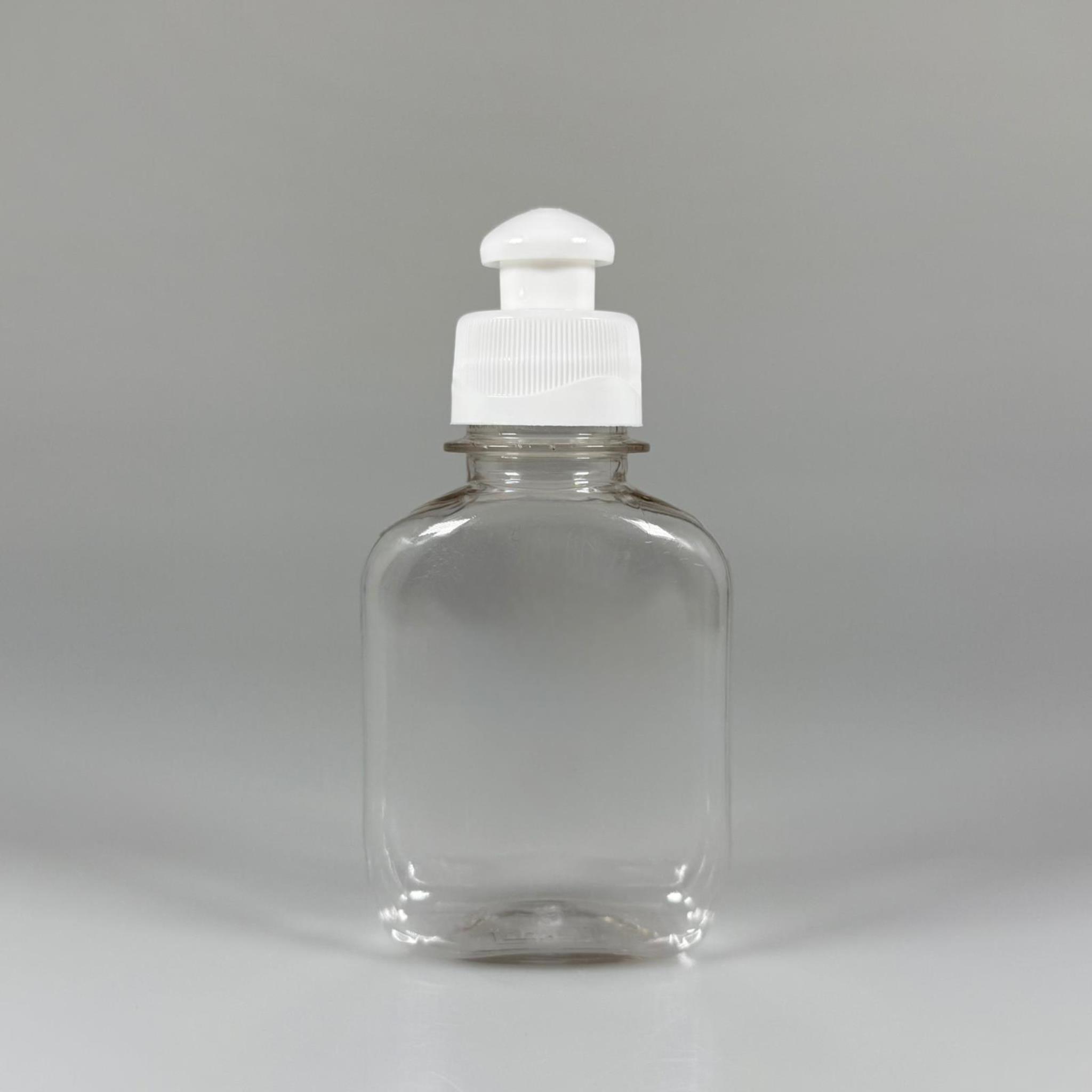 100 CC YASSI PET ŞİŞE - BEYAZ PUSH PULL KAPAKLI - 100 ML PET ŞİŞE KALIN (15 GR)