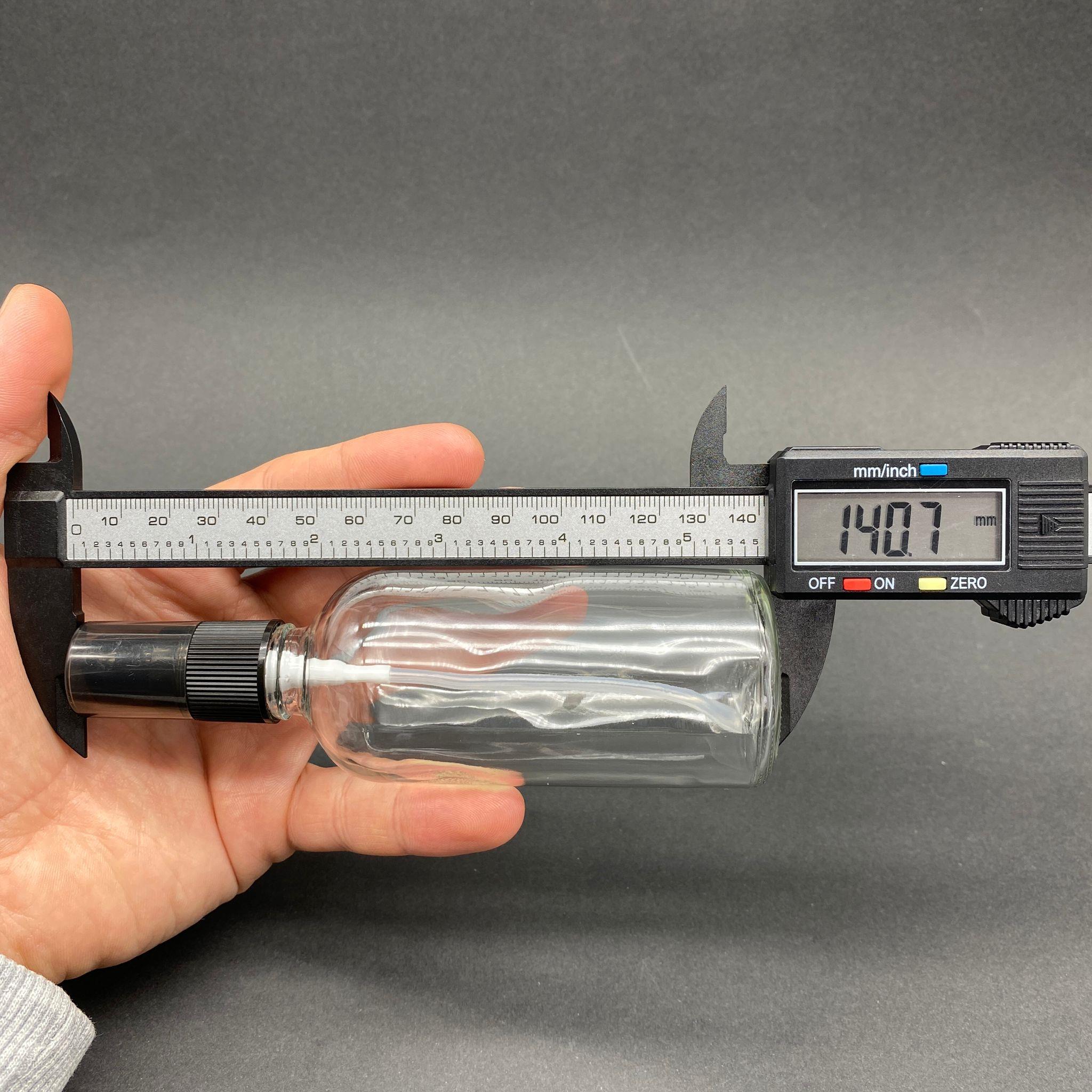 100 CC ŞEFFAF CAM ŞİŞE SİYAH LOSYON POMPALI TAKIM - 100 ML LOSYON ŞİŞESİ