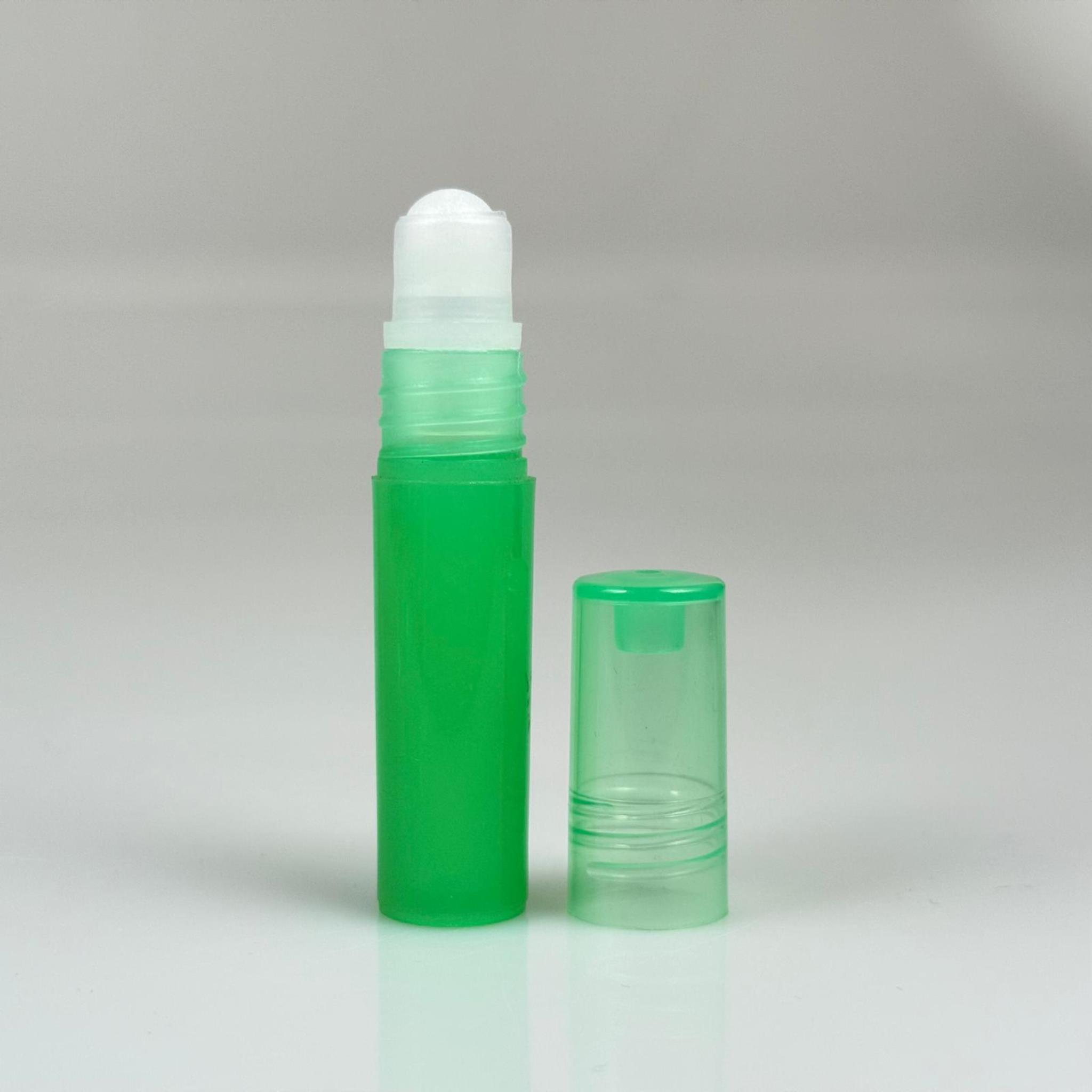 1,5 CC PLASTİK ROLL-ON ŞİŞE - BİLYELİ ŞİŞE - MİS ŞİŞESİ - ESANS ŞİŞESİ - KOKU - ŞİŞESİ - PARFÜMERİ ŞİŞESİ - YEŞİL