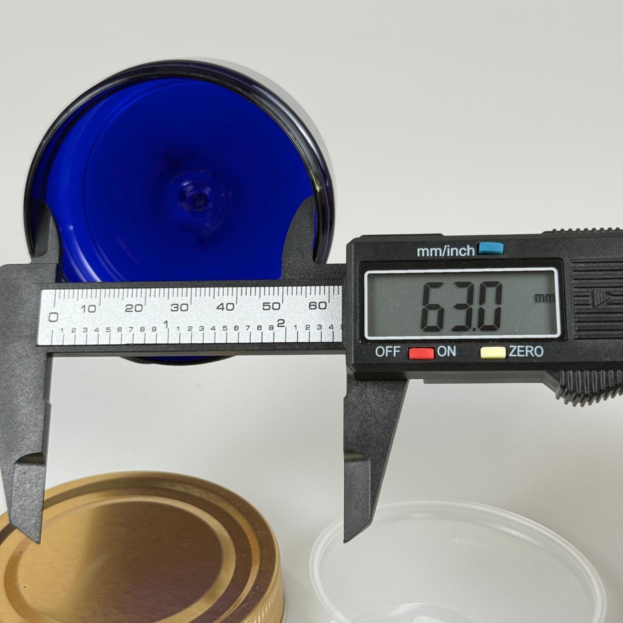 100 ML SERT PET KAVANOZ + GOLD METAL KAPAK + İÇ TIPA - 100 CC KALIN MAVİ PLASTİK KAVANOZ GOLD METAL KAPAKLI İÇ TIPALI TAKIM - KREM KAVANOZLARI