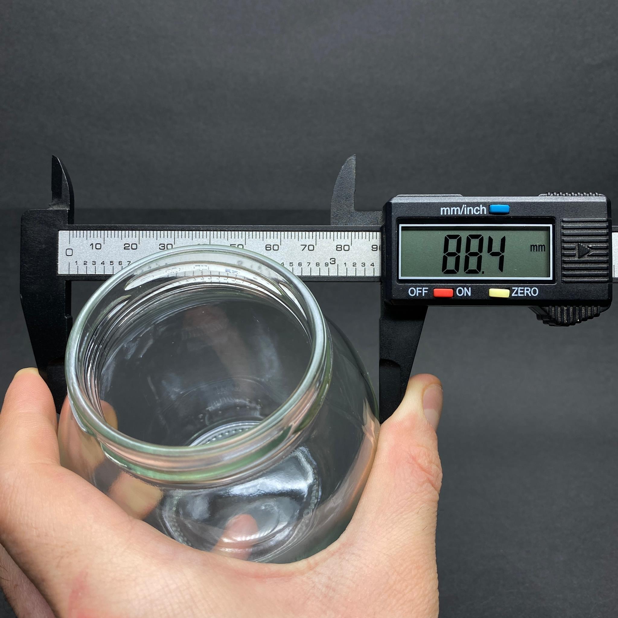 370 CC YUMURTA CAM KAVANOZ + SİYAH PLASTİK KAPAK - 370 ML PLASTİK KAPAKLI CAM KAVANOZ