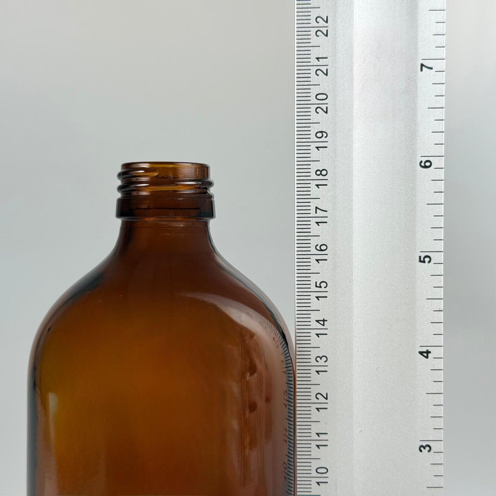 500 CC AMBER TOMBUL CAM ŞİŞE KAPAKSIZ (28 AĞIZ) - 500 ML CAM ŞİŞE - KAHVERENGİ