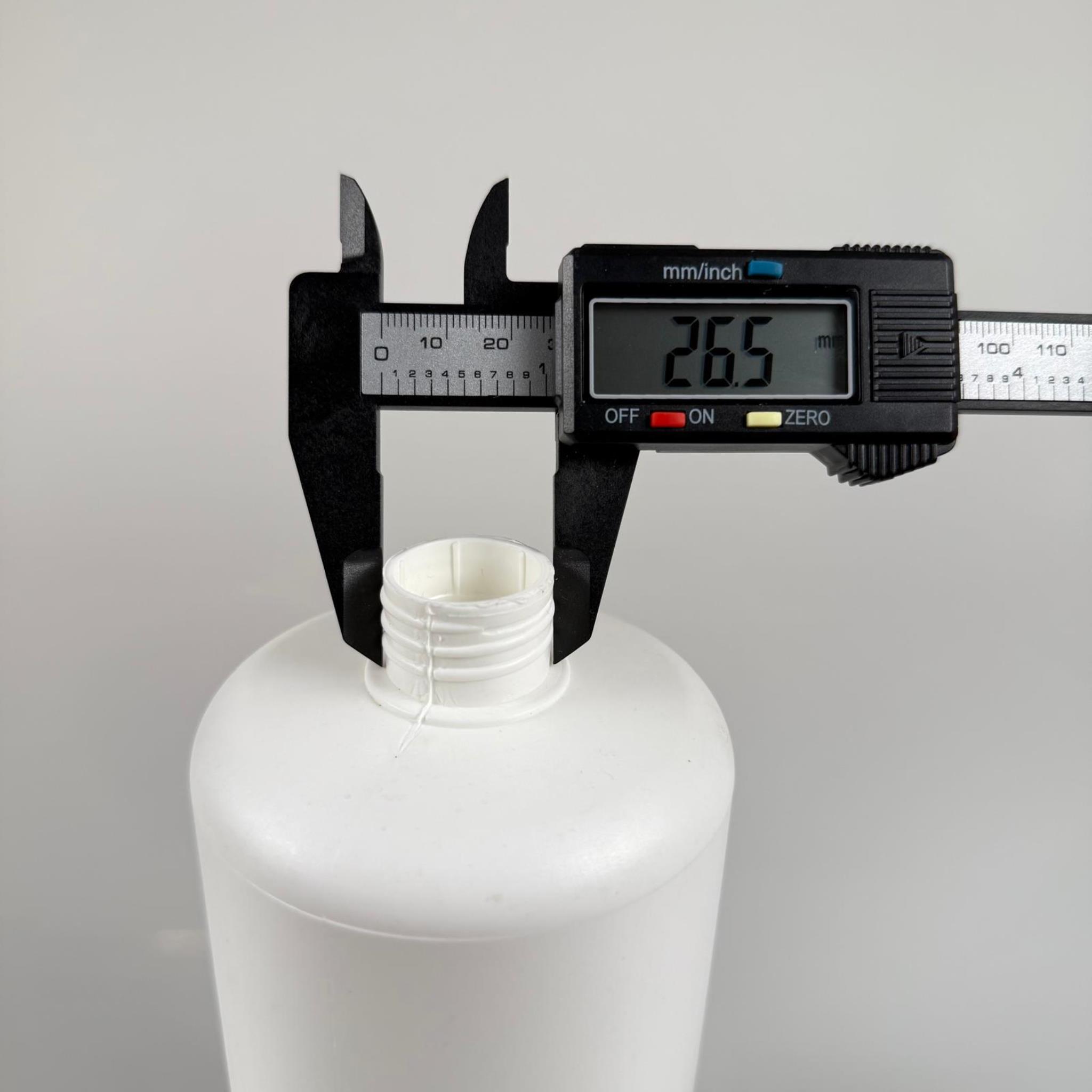 1000 CC BEYAZ PLASTİK ŞİŞE - 28 AĞIZ KAPAKSIZ - 1000 ML PLASTİK ŞİŞE