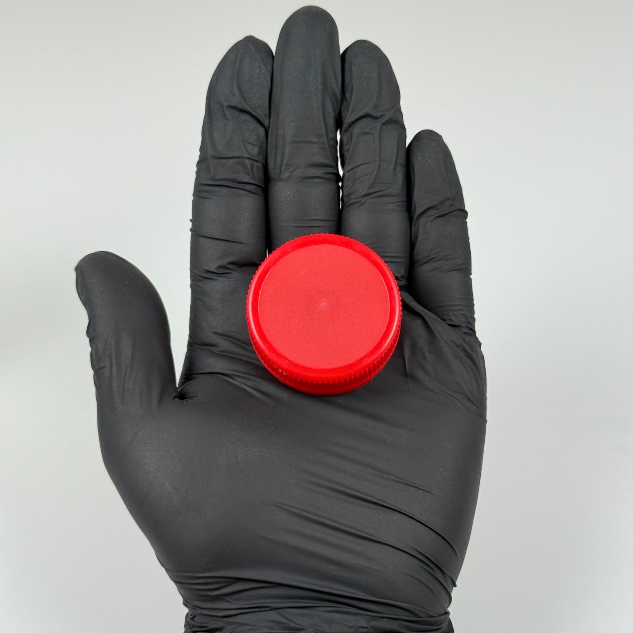 38 MM VİDALI KİLİTLİ PLASTİK KAPAK KIRMIZI - SU PETİ KAPAĞI - KİLİTLİ