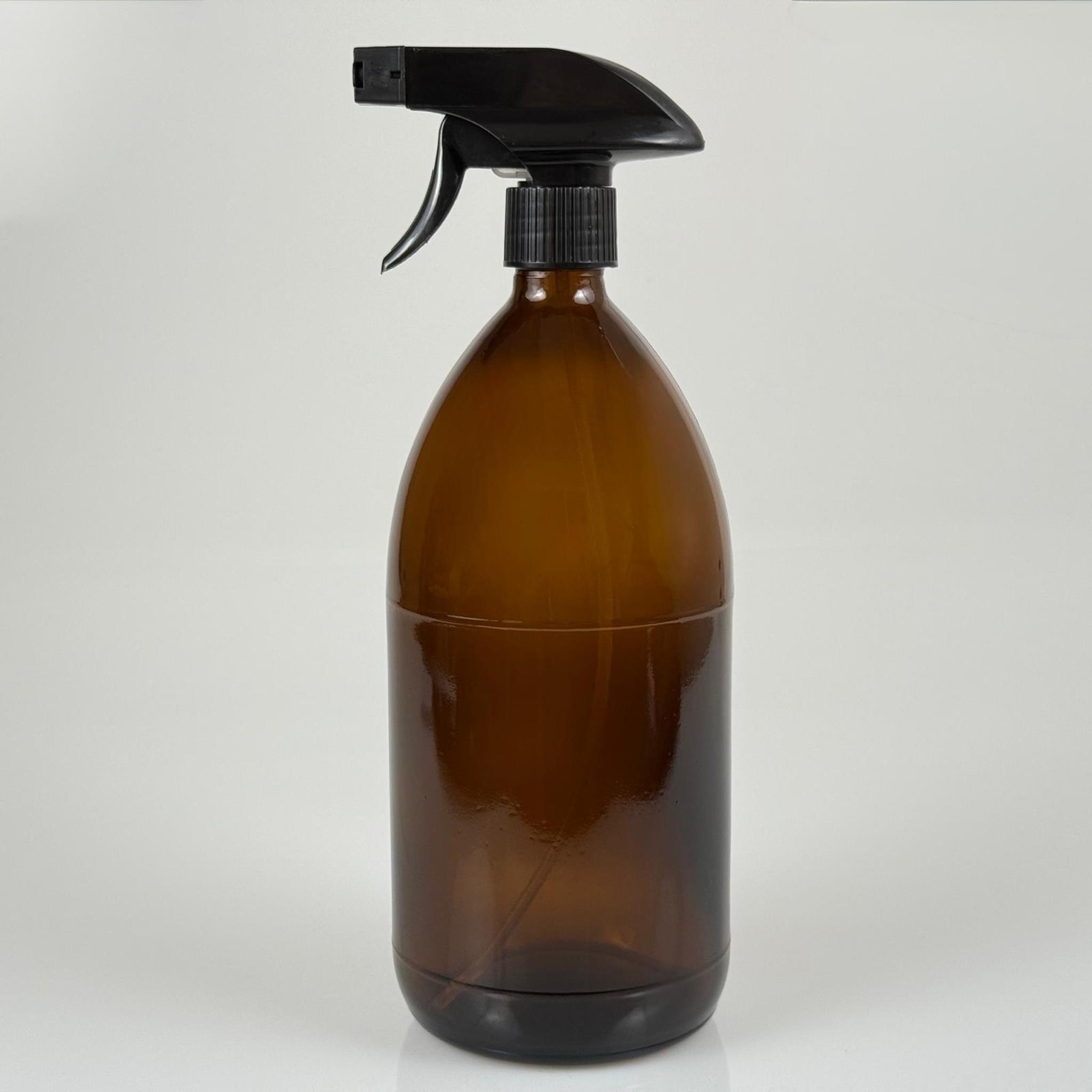 1000 CC AMBER TOMBUL ÖZEL SERİ CAM ŞİŞE - SİYAH TETİK TRİGER KÖPÜK YAPICI SPREYLİ - 1000 ML CAM ECZA ŞİŞESİ - KAHVERENGİ CAM FISFIS ŞİŞE