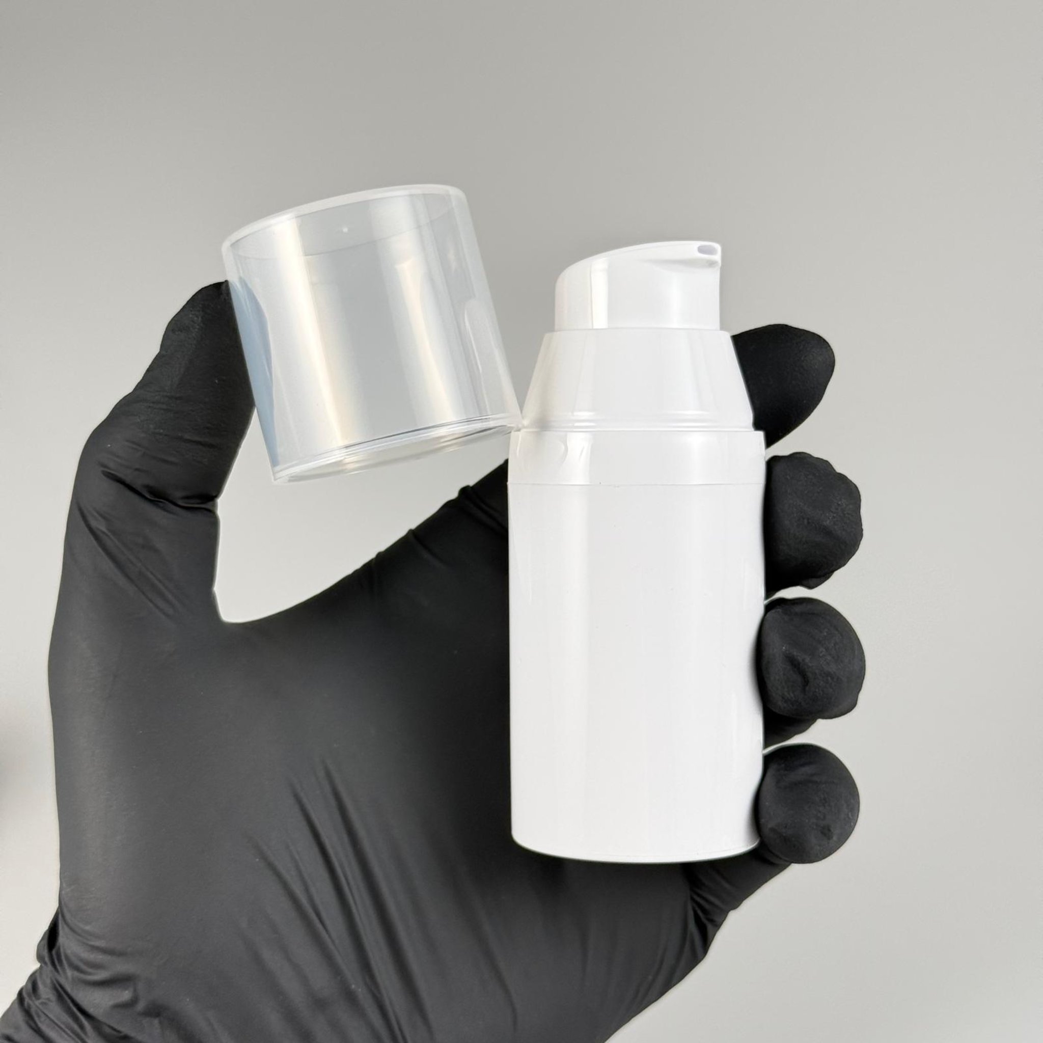 BOŞ KREM VE LOSYON ŞİŞESİ 30 ML BOŞ AİRLESS ŞİŞE - HAVASIZ POMPALI BEYAZ AİRLESS ASANSÖR ŞİŞE - GÜNEŞ KREMİ , TONİK VB AMBALAJI