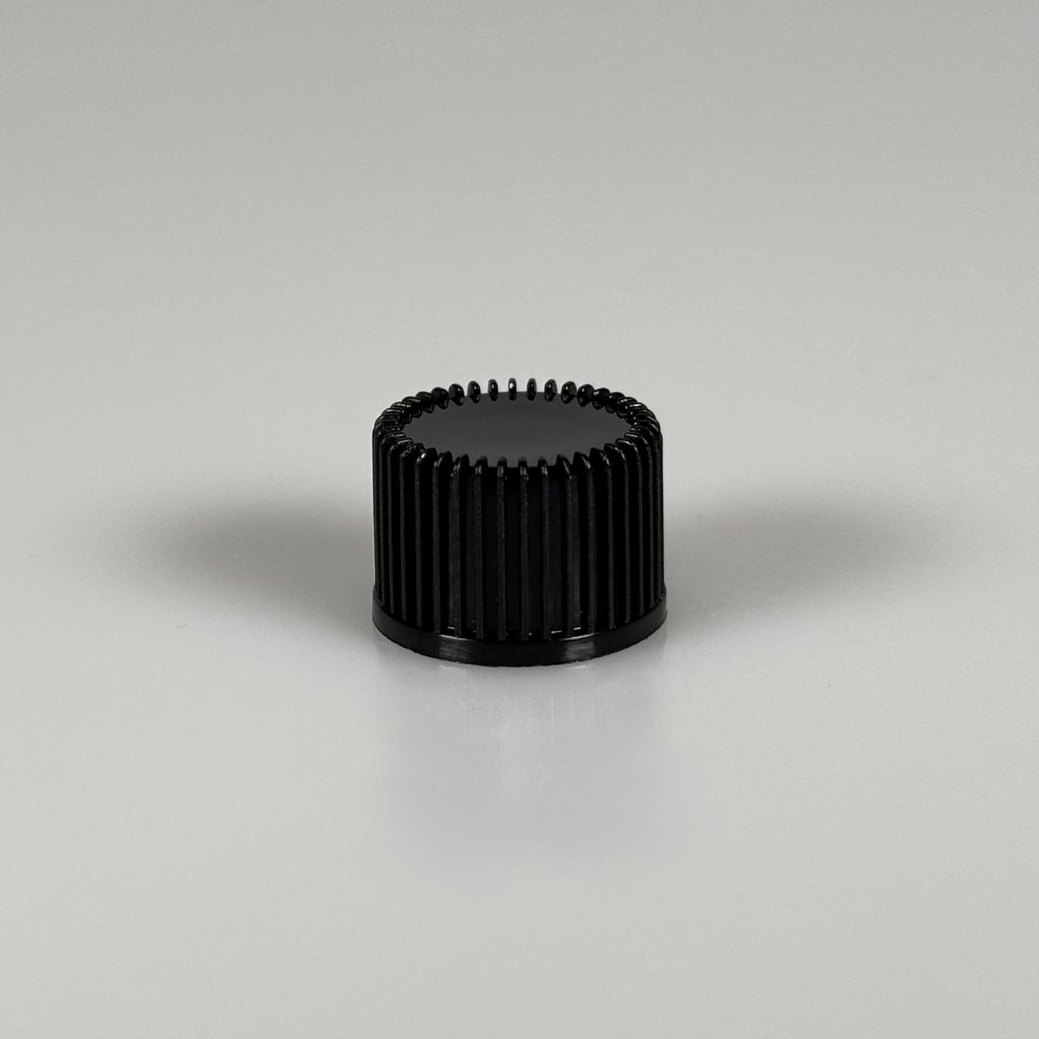 14 MM PLASTİK KAPAK SİYAH -DÜZ