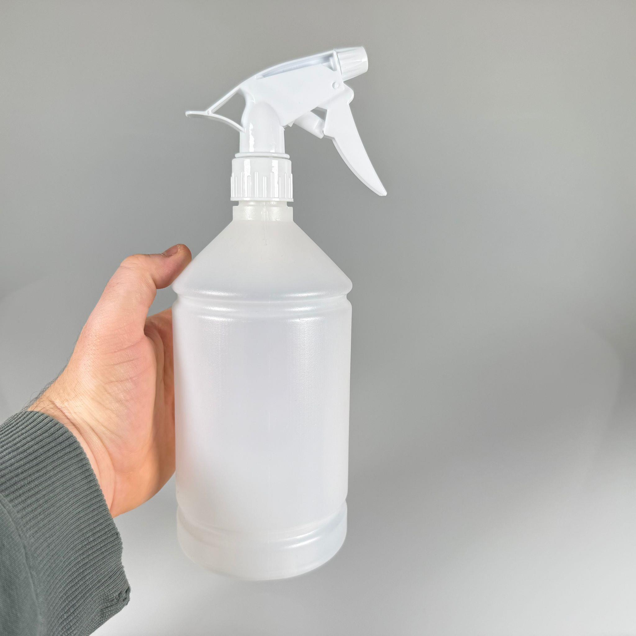 1000 CC TİNER ŞİŞESİ - BEYAZ DOZAJLI KİMYASALA DAYANIKLI TRİGER TETİK SPREYLİ - 1000 ML KİMYASALA DAYANIKLI PLASTİK ŞİŞE - 1 LT POLİETİLEN ŞİŞE