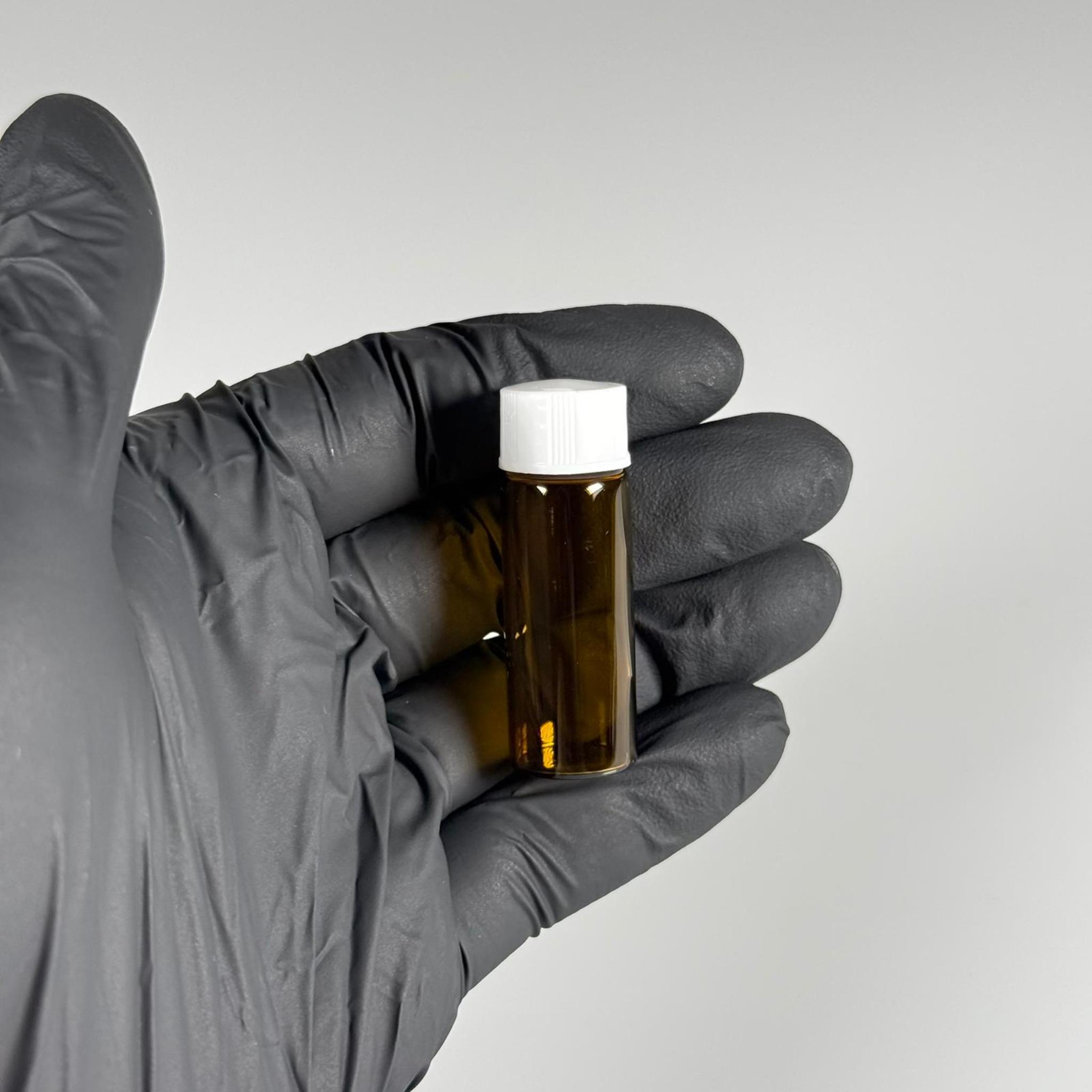 5 CC AMBER İNCE CAM ŞİŞE - BEYAZ KAPAKLI + İÇTEN DAMLALIKLI - 5 ML CAM ŞİŞE