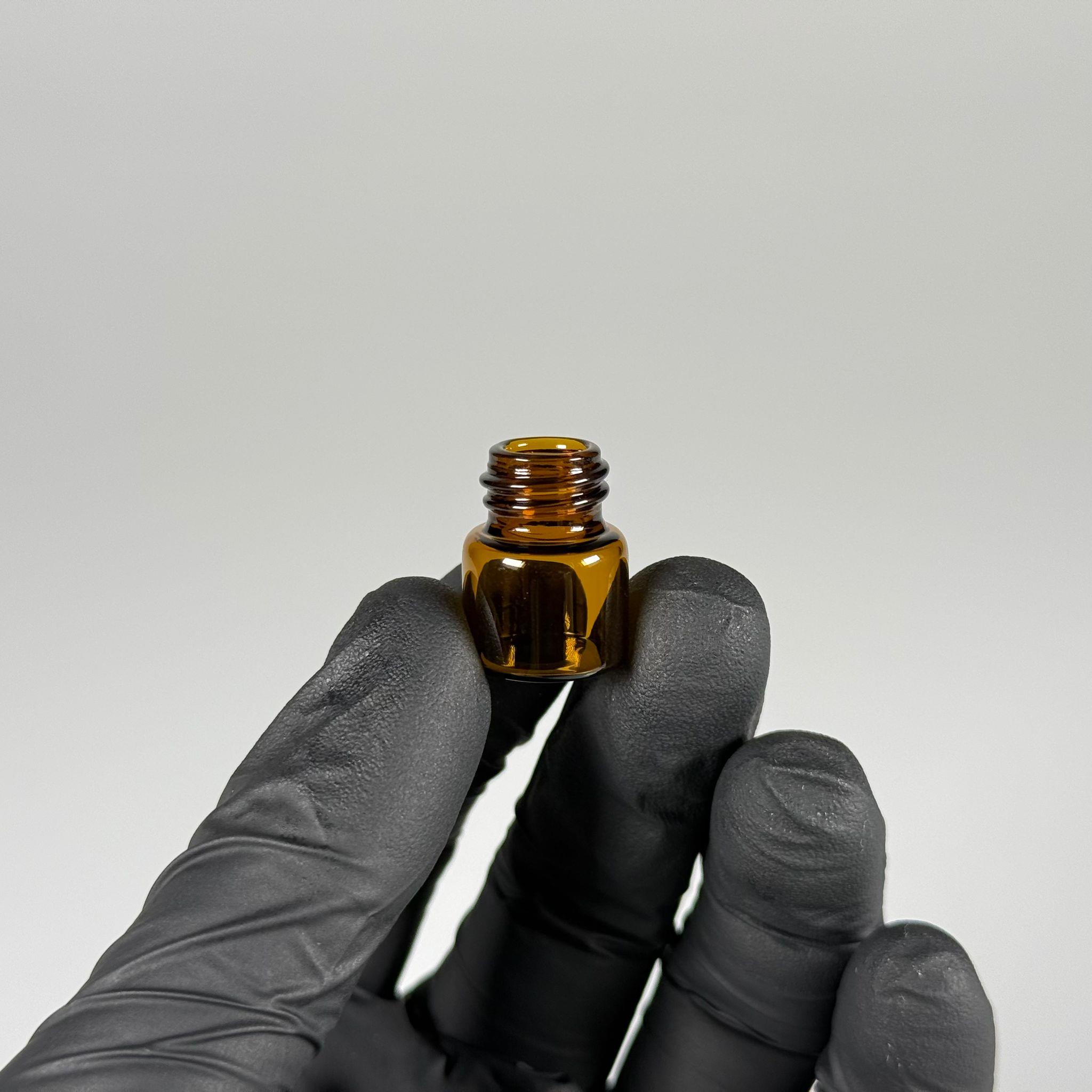 1 CC AMBER CAM ŞİŞE - 14 MM VİDALI AĞIZ - KAPAKSIZ 1 ML CAM ŞİŞE