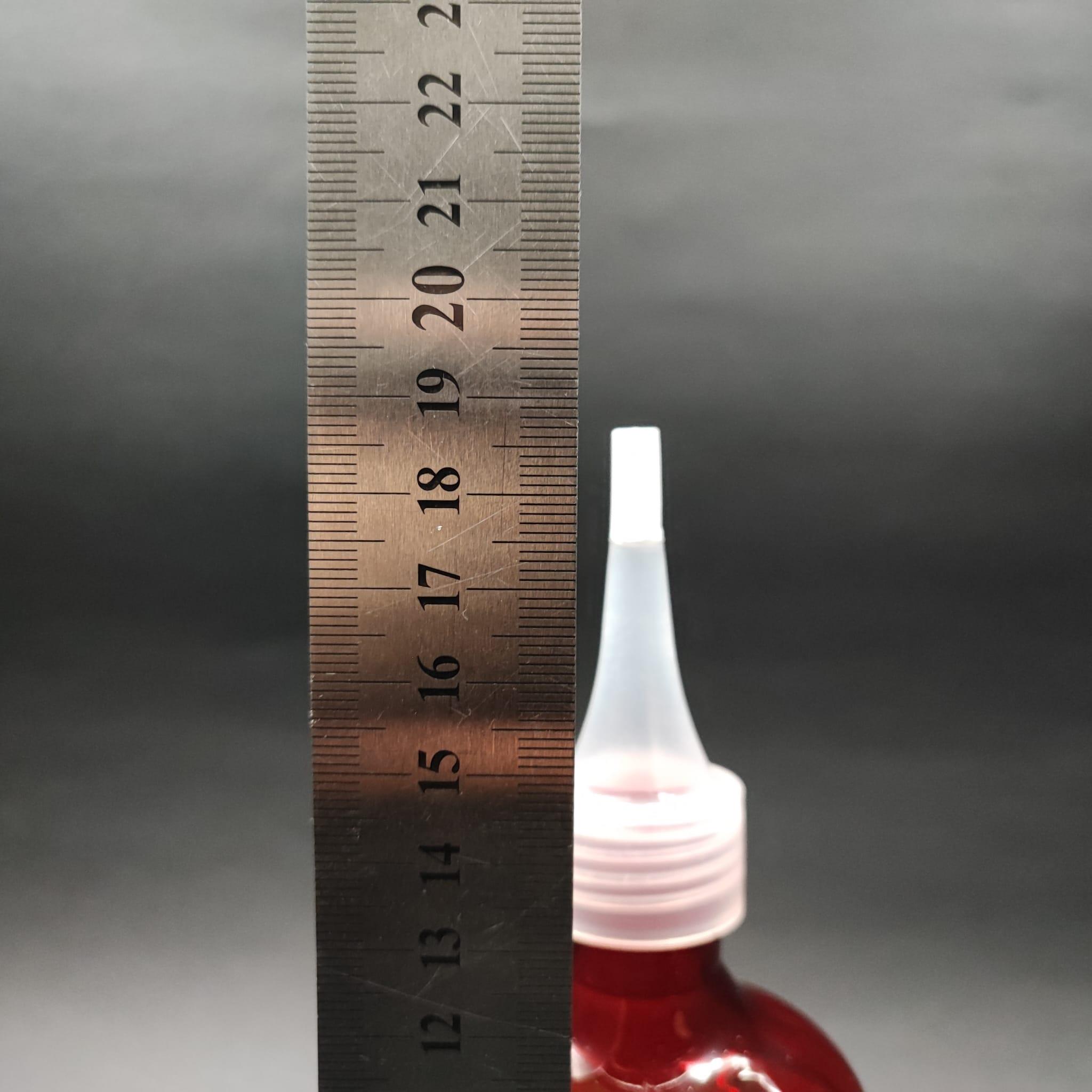 200 CC ÖLÇEKLİ PET ŞİŞE - ŞEFFAF AKITICI SİVRİ KAPAKLI - 200 ML VE OZ ÖLÇÜLÜ KIRMIZI PET ŞİŞE