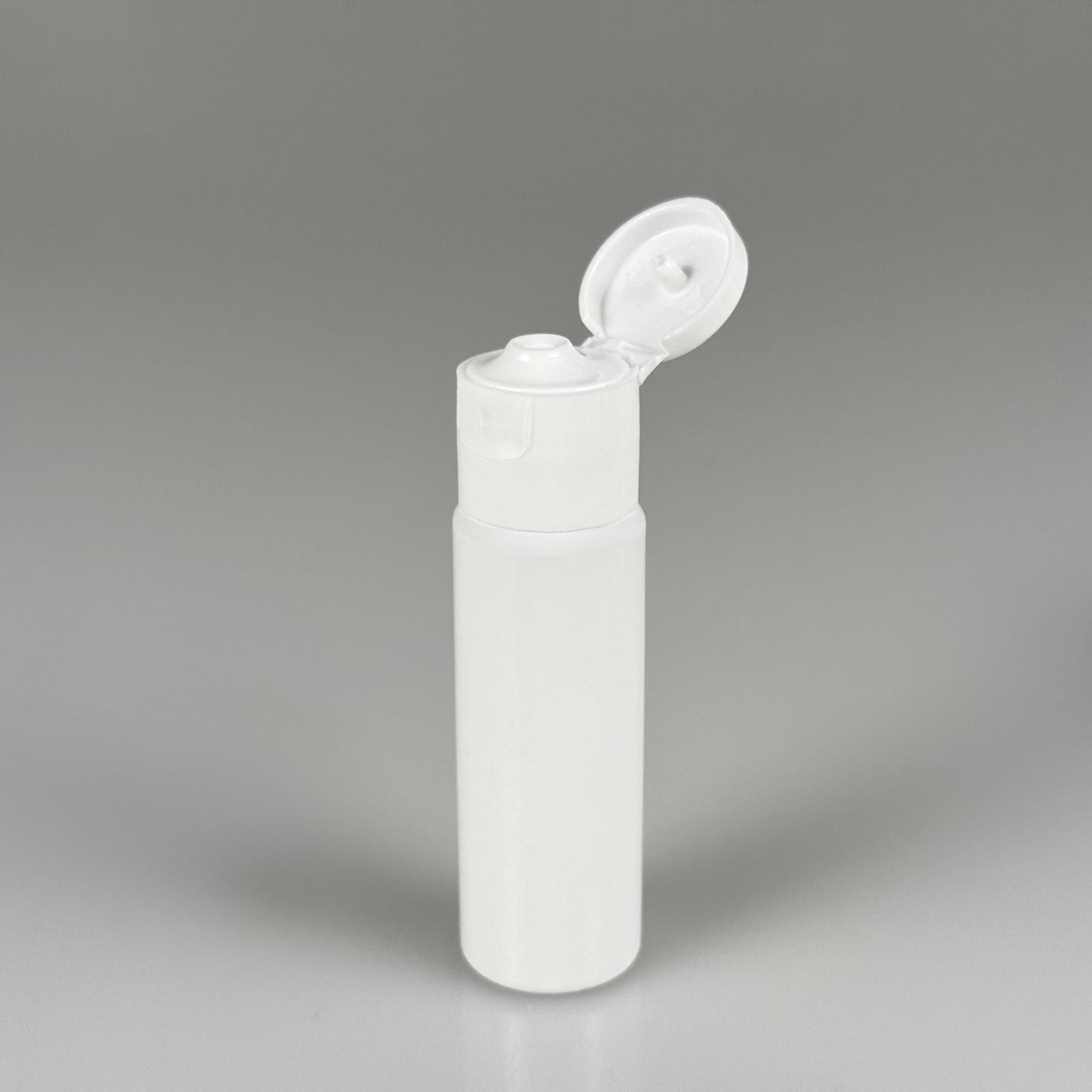 20 ML AÇILIR KAPAKLI PET ŞİŞE - 20 CC BEYAZ ŞİŞE + BEYAZ FLİPTOP KAPAKLI TAKIM