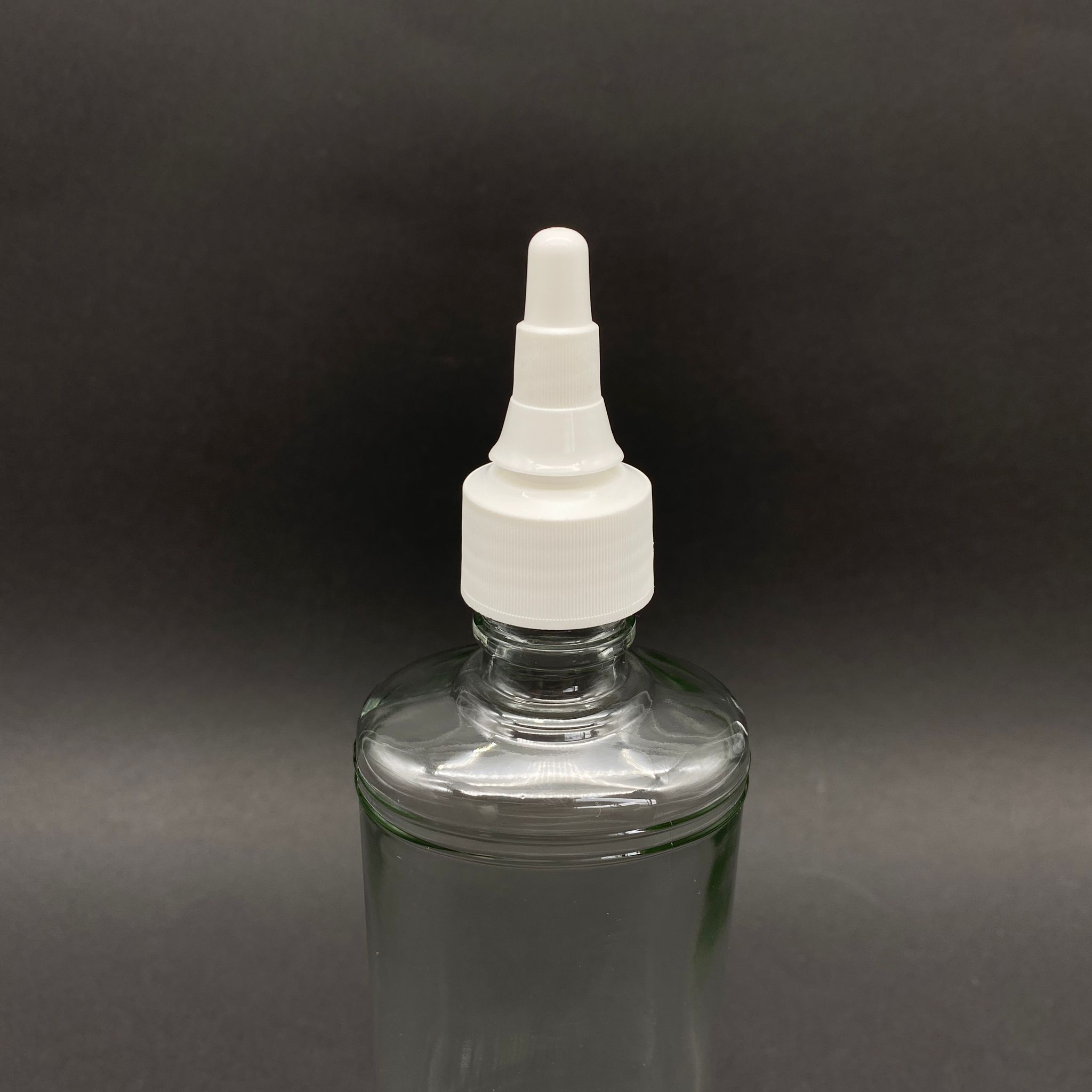 250 CC REBUL MODEL CAM ŞİŞE - BEYAZ ASANSÖR KAPAKLI - 250 ML AKITICILI CAM ŞİŞE